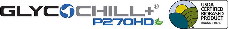 Logo for GlycoChill+ P225SHD, verifying a USDA certified biobased product