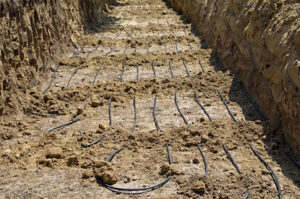 Geothermal Closed-loop system covered with Soil